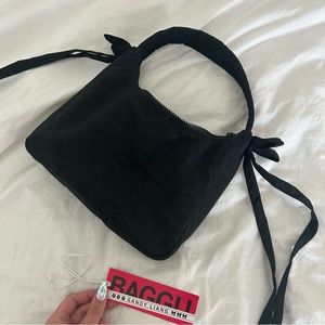 Baggu x Sandy Liang Black Bow Bag